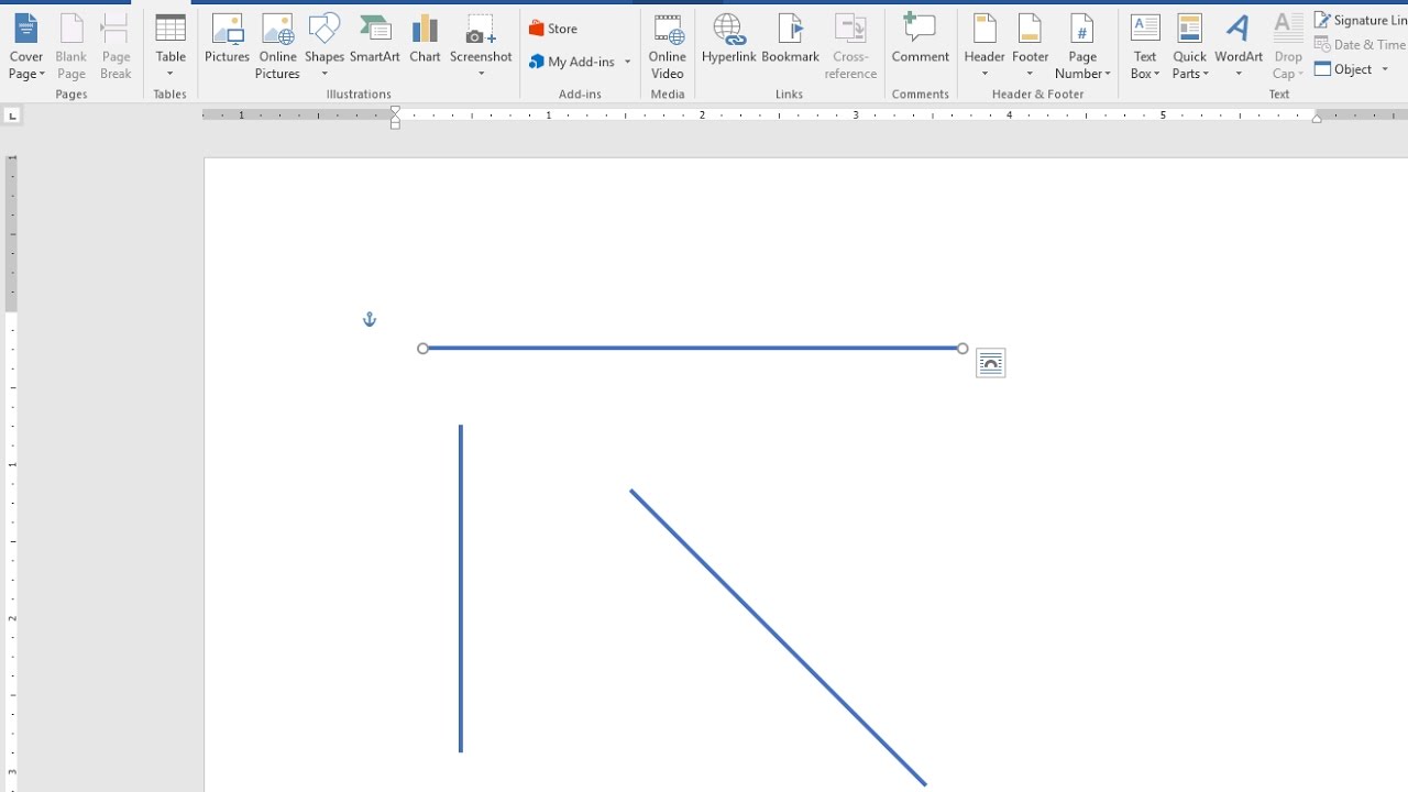 How To Draw Straight Lines Vertical Horizontal In Ms Word 03 16 Youtube