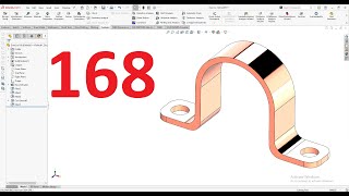 تمارين علي سوليدووركس 2024 || تمرين رقم 168- Solidworks Exercise 168