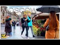 Some of the most beautiful moscow streets young talented singers sentimental walking tour 4k