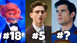 Celebrity i ranked the top 20 BEST movies of 2025… Wealth