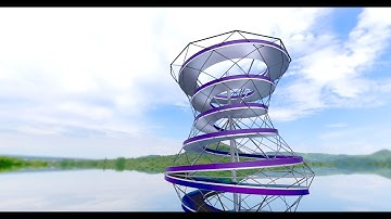 Spiral Ramp Walking Structure Parametric Architecture Rhino and Grasshopper
