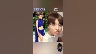 'Whom did Jungkook choose?'😱#shorts #bts #jungkook #blackpink #lisa #iu #nancy #jennie #jisoo #rose