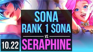 SONA & Twitch vs SERAPHINE & Ezreal (SUPPORT) | Rank 1 Sona, Rank 3, 4/2/19 | TR Challenger | v10.22