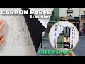 How to Transfer with Carbon Paper (FREE Hand Embroidery pattern)