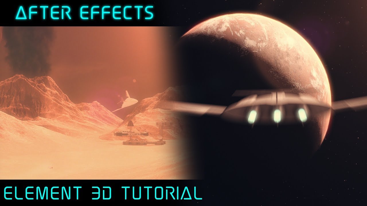 Landing on a Palnet Scifi Tutorial || After Effects || Element 3D - YouTube