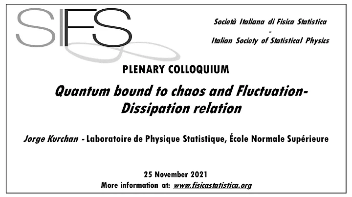 Quantum bound to chaos and Fluctuation-Diss...  re...