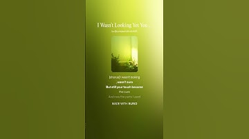 Thumbnail of I Wasn’t Looking Yet You Came