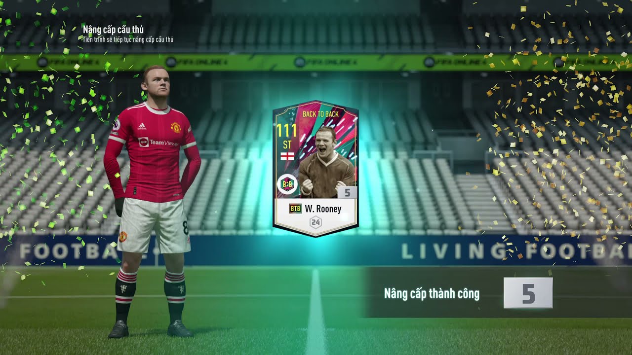 Fifa Online 4 – Đập Wayne Rooney BTB +5 (gần 3 vạch)