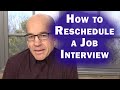 Interview Rescheduling Strategies Quiz