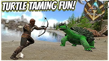 TAMING SOME TOXIC TURTLES AND HAVING FUN WITH OUR TRIBEMATE!! || Ark Fjordur Primal Fear Ep 10!