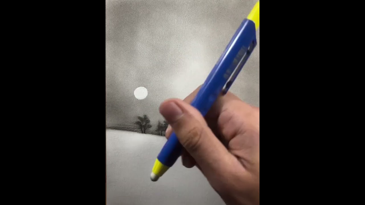 Snowy Landscape with Trees || Relaxing Drawing ASMR || 