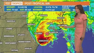 Friday night tropical update: Ian weakens
