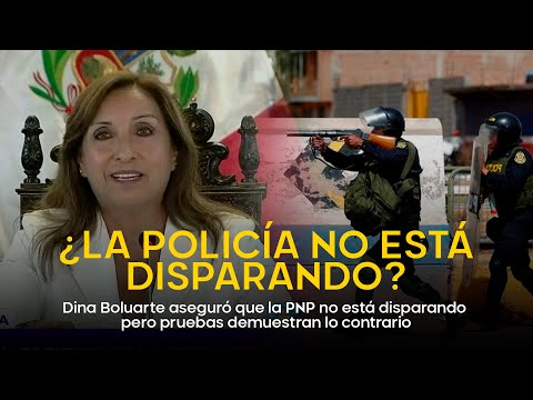 Las polémicas frases de Dina Boluarte donde asegura que la Policía no es la que está disparando