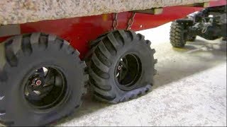 RC CRANE ACCIDENT! TO MUCH FOR THE LTM 1055 CRANE! COOL RC ACTION AND HEAVY LOAD! NEW 50t TRAILER