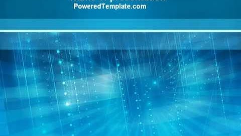 Blue Sparkles PowerPoint Template by PoweredTemplate.com