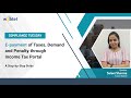 E-payment of Taxes, Demand, and Penalty through Income Tax Portal 2022 | Complete Guide | Webtel