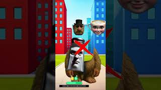 GUESS THE REAL HEAD 🤔OF LIRILI LARILA IN GARRY'S MOD PART 9#garrysmod#zoonomaly#skibiditoilet#funny