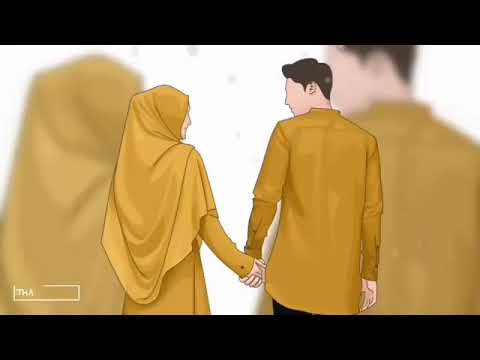 440+ Gambar Kartun Muslimah Couple Romantis Terbaru