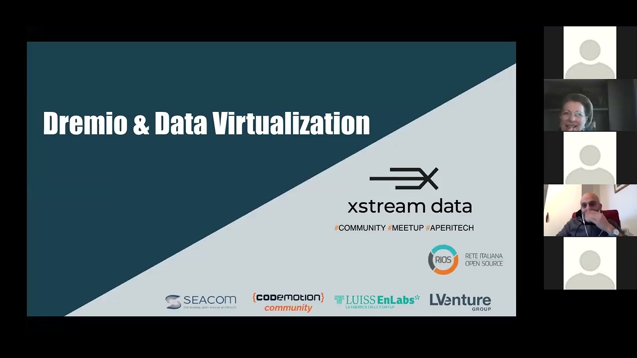 Dremio & Data Virtualization [ XStream Data Lab community meetup ...