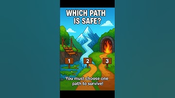 Which Path Is Safe? 🧩 Viral Puzzle Challenge | Can You Solve It?  #BrainTeaser #shorts