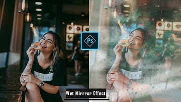 Create Realistic Wet Glass Effect in Photoshop l Easy Photoshop Effects! #photoshoptutorial