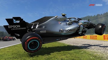F1 2019 - Crash Compilation #2 (PC HD) [1080p60FPS]