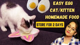 Easy egg homemade kitten food / Cat food #easy #cat #homemade #food #kitten