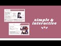 pretty & simple; interactive carrd tutorial