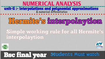Simple working rule of Hermite