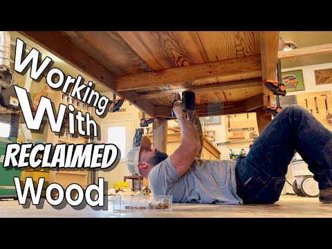 Reclaimed Wood Tips and Tricks || Easy DIY Salvaged Wood Dining Table