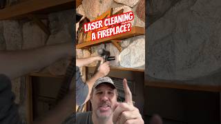 Laser Cleaning A Fireplace?  #tools #contractor #remodel