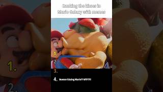Ranking the kisses in Mario Galaxy with memes #ranking #funny #shorts