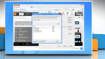 How to Manage Mozilla® Firefox Pop up Blocker Settings in Windows® 8