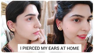 How I DID MY EAR PIERCING AT HOME | MY INFECTION | REVIEWS & SUGGESTIONS