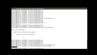 1. Hola Mundo en Java con la linea de comandos en Ubuntu