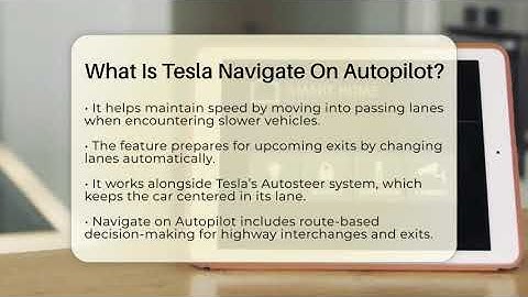 What Is Tesla Navigate On Autopilot? - Talking Tech Trends