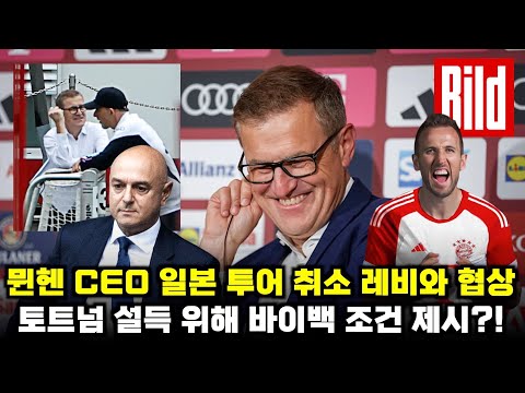 뮌헨 CEO 일본행 취소 레비 회장 만나 케인 최종 협상 &#39;바이백 조항 제시?!&#39; (현지 독점 보도 분석)