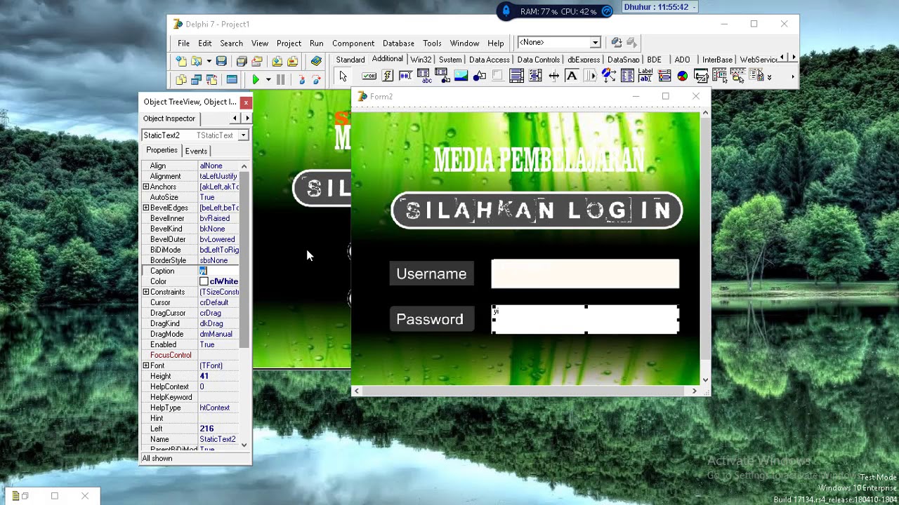 Tutorial Aplikasi media pembelajaran dengan Delphi 7 - YouTube
