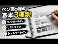 【ペン画】指・手首・肩で変わるペンの線の引き方