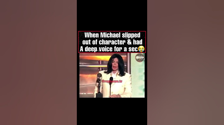 Michael Jackson's real voice 😂