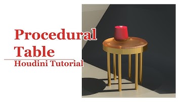 Procedural Table Modeling in Houdini | No Talking, Just Workflow