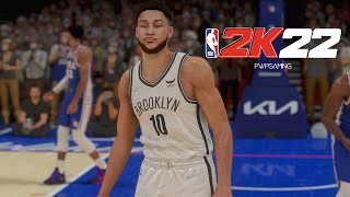NETS at SIXERS | Ben Simmons Returns! | NBA 2K22 Realism Gameplay | 2021-22 NBA Season