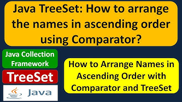 Java TreeSet: How to arrange the names in ascending order using Comparator?