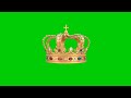Royal Crown Green Screen Animation Looping Footage HD