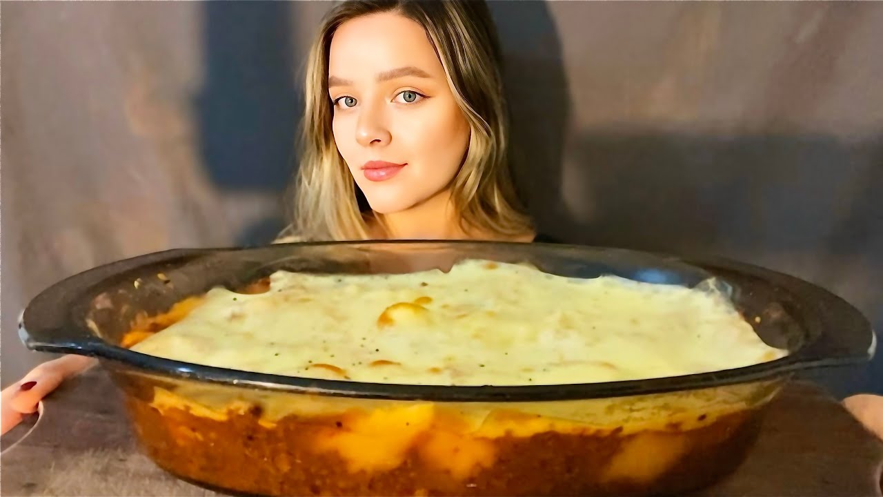 ASMR ESCONDIDINHO CREMOSO DE CARNE COM MUITO QUEIJO MUKBANG BRASIL | CAMILE ASMR