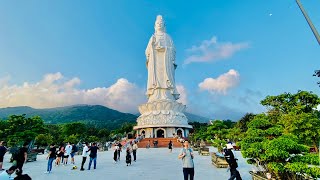 【🇻🇳 4K】Vietnam Walking Tour - Da Nang Linh Ung Pagoda at Sunset