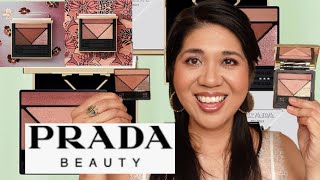 PRADA BEAUTY Dimensions Holo Nude Eyeshadow Palettes 08 PANSY & 09 PRIMULA
