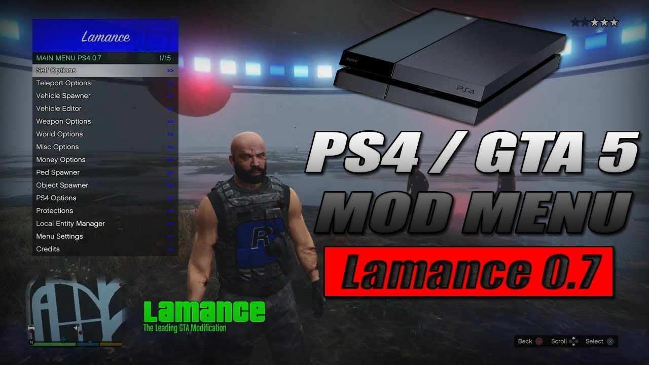 GTA 5 #MOD MENU Offline #PS4 