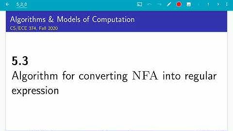 UIUC CS 374 FA 20: 5.3. Converting NFA into a regular expression - an illustrated guide