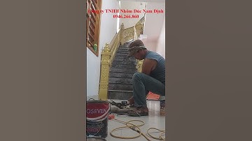 ✅ Lắp đặt cầu thang nhôm đúc tại Hà Nam